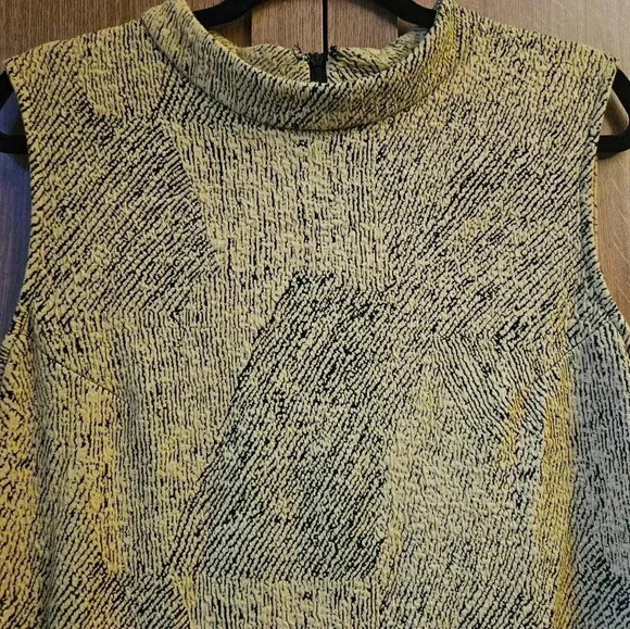 Sharagano Mock Turtleneck Sleeveless Dress (sz 16) - Picture 3 of 7